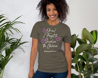 Åh nej! Jag glömde att umgås med barnen. Rolig hemundervisande mamma-t-shirt, föräldrahumor