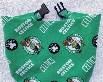 Buckle Dog Bandana Dog Pet Cat Bandanna BOSTON CELTICS basketball nba Print Handmade to Order + Personalize Name or Text