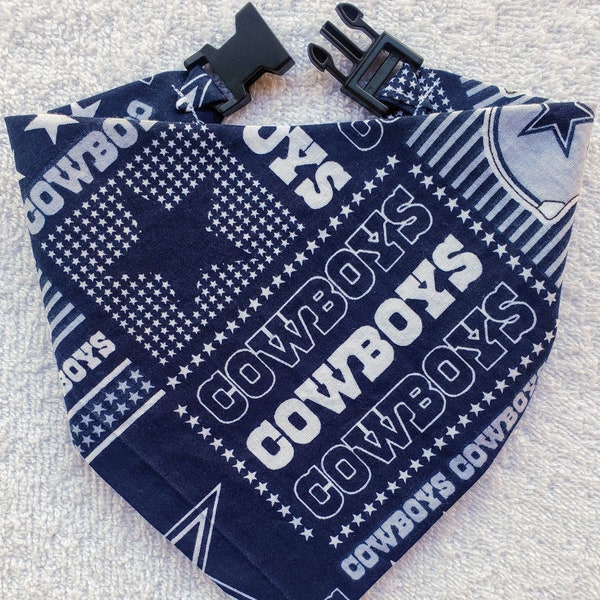 Dallas Cowboys Pet Bandanna XS Reversible Paisley Team Logo main image 1