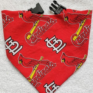 LOUISVILLE CARDINALS Dog Bandana Handmade Elastic Collar 