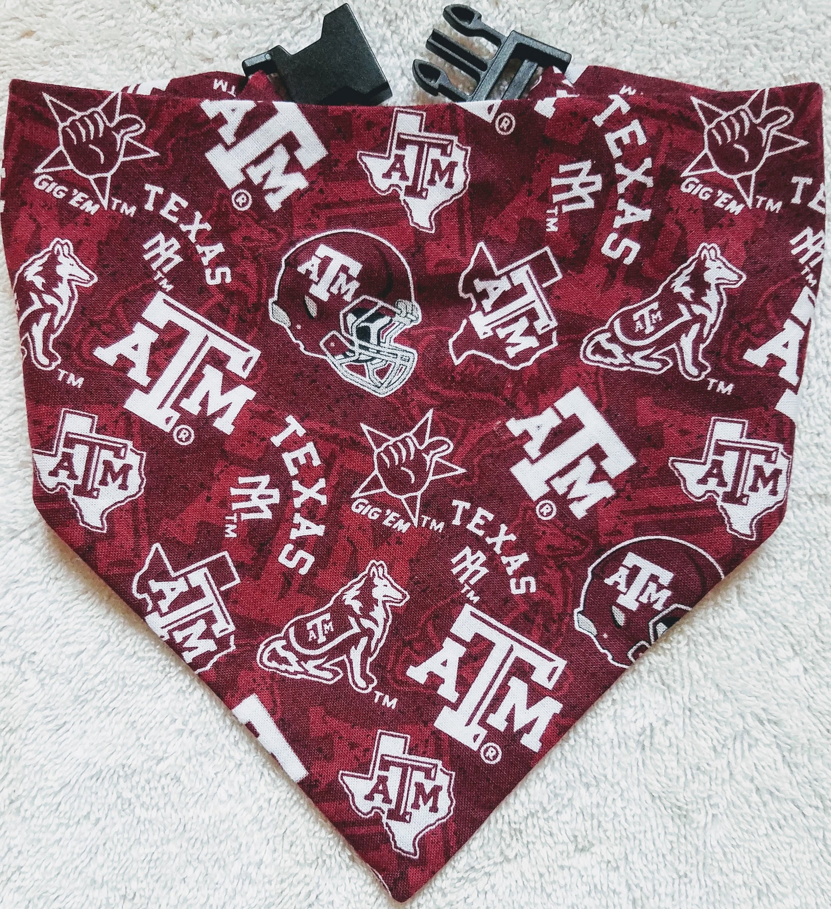 Buckle Dog Bandana Dog Bandanna Texas A&M University Aggies Etsy