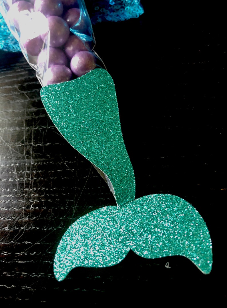Mermaid Tail Party Favor Set of Mermaid Party My Little Mermaid Under the Sea Party Mermaid Candy Cone Under the Sea Favor 6