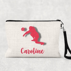 Personalized Volleyball Bag | Zipper Pouch | Volleyball Team Gift | Make up Bag | Back to School | Accessory Pouch | Pencil Pouch