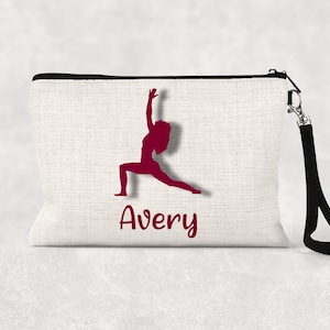 Personalized Yoga Bag | Yoga Make up Bag | Yoga Gift | Yoga Lover Gift | Yoga Positions | Yoga Gifts for Women | Yoga Teacher Gift | Namaste