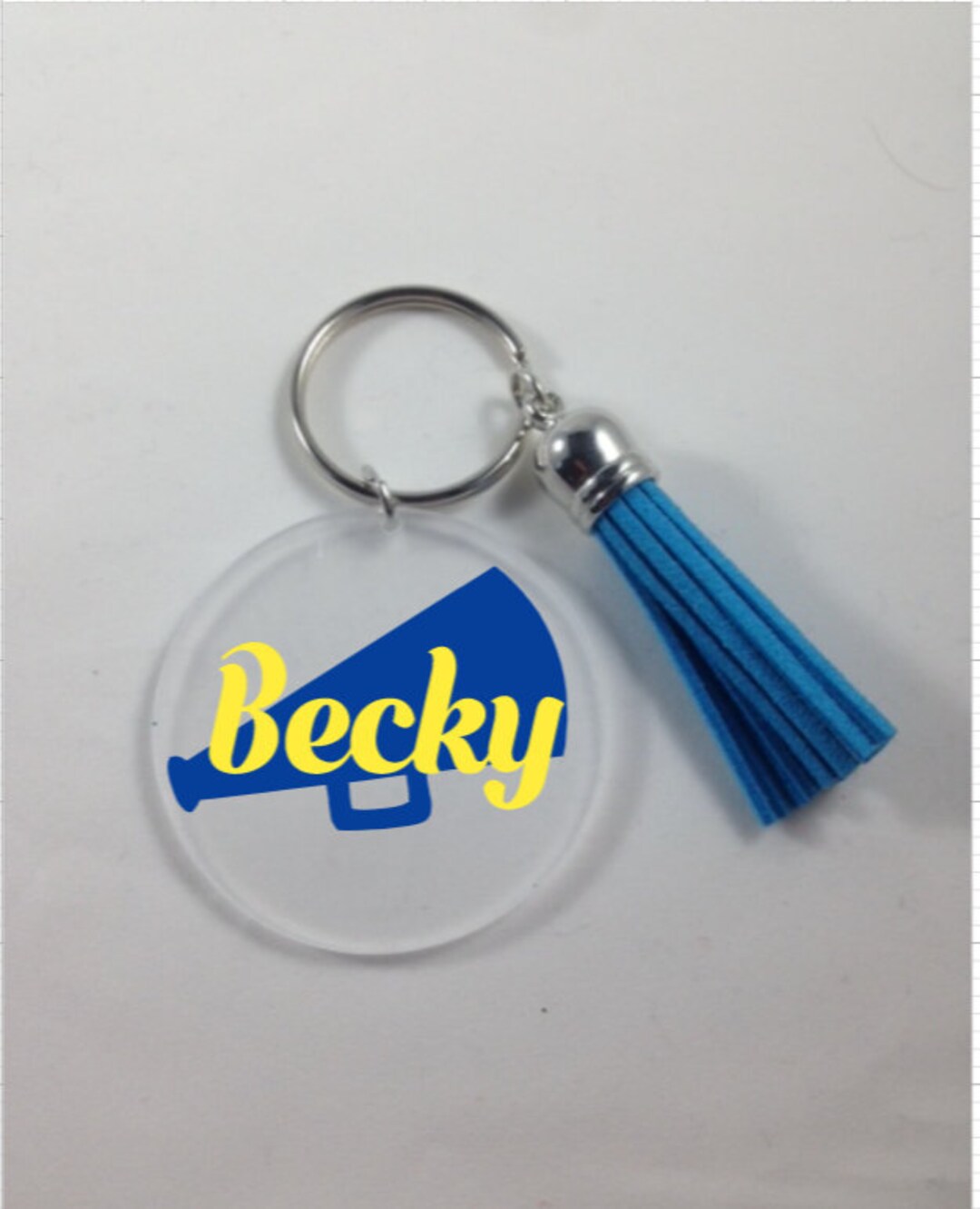 Megaphone Keychain Cheerleading Gifts Cheer Team Gifts Etsy