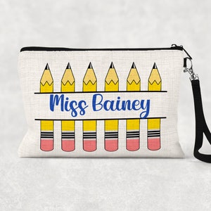 Personalized Teacher Gift Pouch, Gift Pouch for Teacher, Personalized Teacher Gift, Teacher Cosmetic Bag, Custom Gift, Gift Bag for Teacher