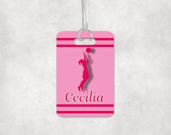 Personalized Basketball Bag Tag: Acrylic Sports Keychain