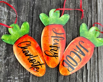 Personalized Carrot Easter Basket Tag, Carrot Tag, Personalized Easter Basket Tag, Easter Basket Tags, Basket Name Tag Personalized