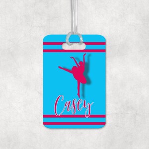 Etiqueta de ballet personalizada, etiqueta de bolso personalizada, etiqueta de bailarina personalizada, regalo para recital de baile, regalo para bailarines, etiqueta de bailarina, regalo de ballet