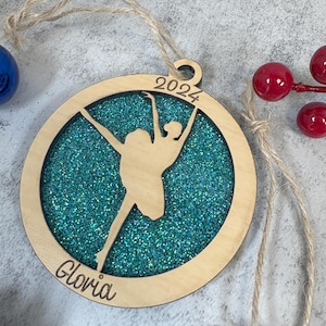 Ballet Ornament Personalized | Laser Cut 2 Layer 3D Ornament | Ballet Dancer Gift | Custom Name Ornament | Personalized Dancer Gift