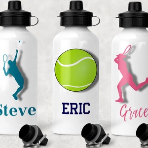 Tennis Gifts | Tennis water bottle | Personalized Tennis bottle | Tennis Team Gift | Tennis Player Gift | Tennis Coach Gift | Tennis Bottle