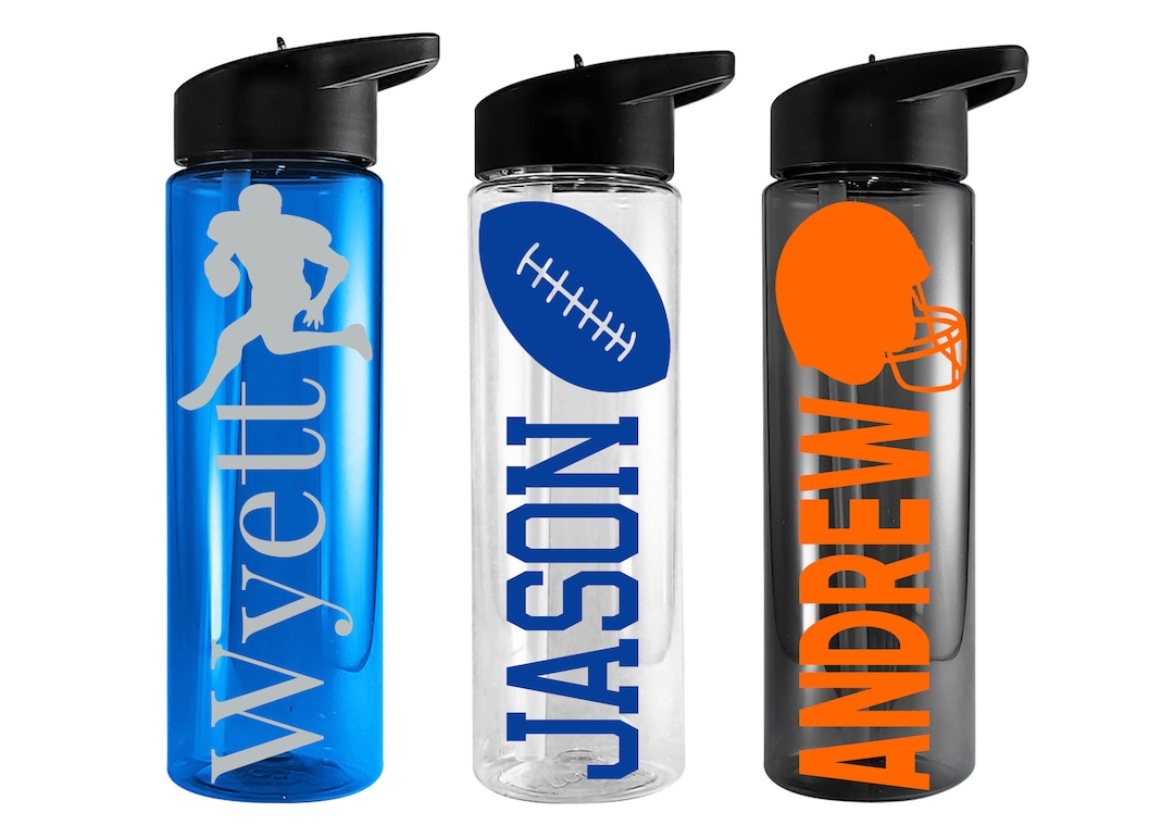 Football Gifts Football Water Bottle Personalized Football Bottle