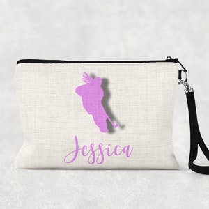 Personalized Ice Hockey Bag | Zipper Pouch | Ice Hockey Team Gift | Make up Bag | Back to School | Accessory Pouch | Pencil Pouch