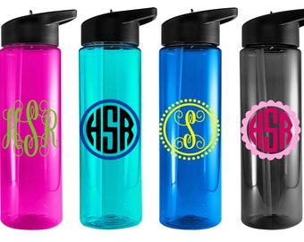 Monogram Water Bottle | Personalized Monogram WaterBottle | Monogram Water Bottles | Monogram Gifts | Girls Name Tumbler | Monogram Bottle