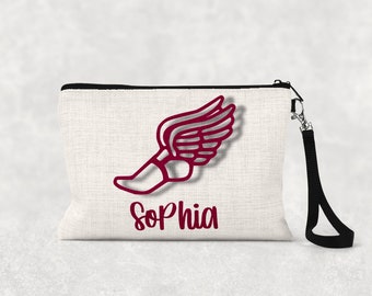 Personalized Track & Field Pouch | Zipper Pouch | Track Team Gift | Pencil Case | Back to School | Track Pencil Case | Track and Field Gift