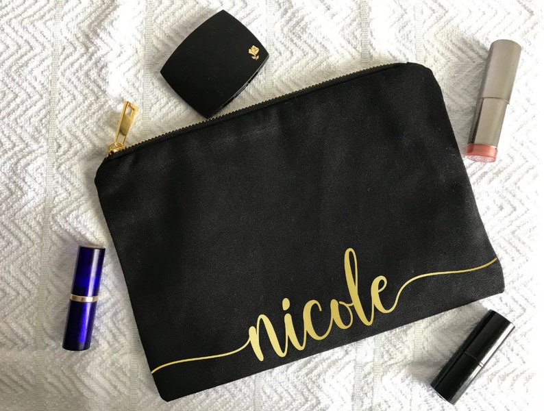 Personalized Make up Bag Custom Makeup Bag makeup Clutch Etsy