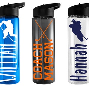 Hockey Gifts | Hockey water bottle | Personalized Hockey bottle | Hockey Team Gift |Hockey Player Gift |Ice Hockey bottle |Hockey Coach Gift