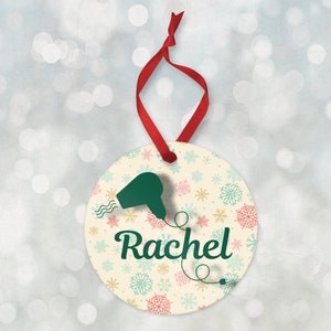 Hair Dresser Ornament,Hair Stylist Christmas Ornament 2024,Personalized Christmas Ornament,Personalized Cosmetology Ornament,Hair Salon Gift