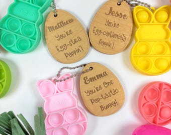 Easter basket stuffer for kids, Easter Egg Filler, Kids gift, Personalized Easter Gift, Bunny Fidget , Easter Egg Hunt, Easter Gift for kids