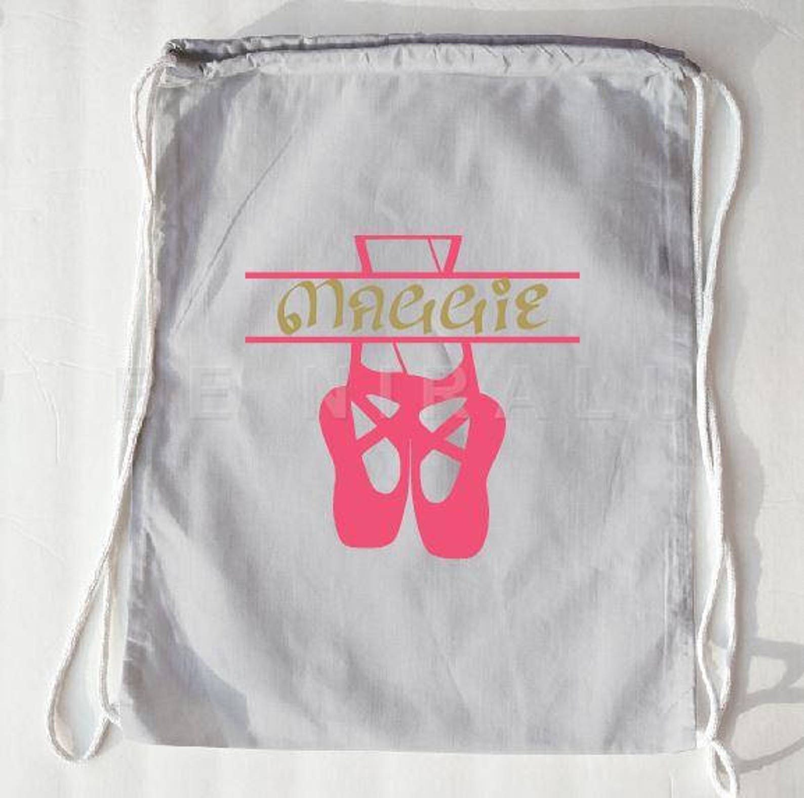 ballet drawstring bag | ballet bag | personalized ballet bag | girls dance bags | ballet gifts | personalized dance bag | ballet