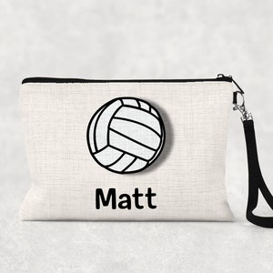 Personalized Volleyball pencil case | Zipper Pouch | Volleyball Team Gift | Volleyball Coach Gift | Back to School | Volleyball Bag