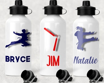 Karate Gifts | Karate water bottle | Personalized Karate bottle | Martial Arts Gift | Taekwondo Gift | Belt Testing Gift | Kids Karate Gift