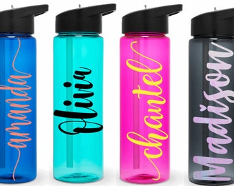 Personalized Water Bottle: Custom Name, BPA-Free Tritan Plastic