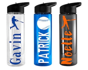 Personalized Baseball Water Bottle: Team Player Gift