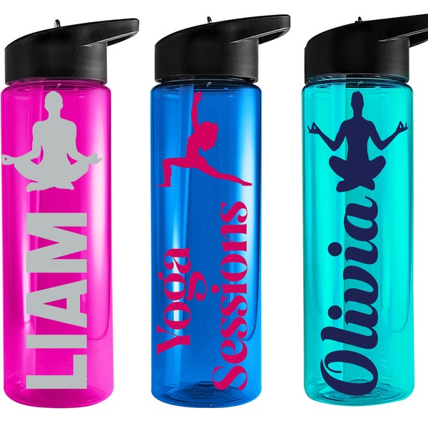 Yoga Gift | Yoga water bottle | Yoga Lover Gift | Yoga Positions | Yoga Gifts for Women | Yoga Teacher Gift | Namaste | Fitness Coach Gift
