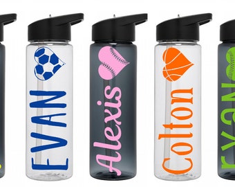 Sports Water Bottle | Personalized Sports Water Bottle | Sport Team Gifts | Sports Mom Gifts | Team Mom Gifts | Team Gifts | Sports Party