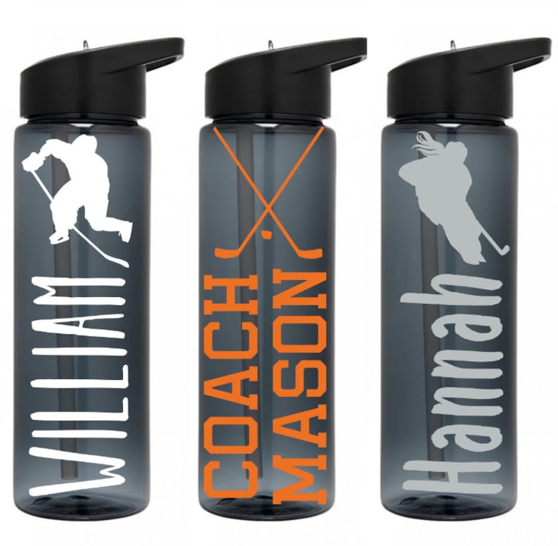 Hockey Gifts Hockey water bottle Personalized Hockey Etsy