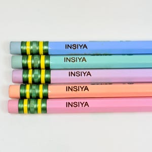 Personalized pencils, name pencils, custom teacher pencils, engraved pencils, pastel pencils, personalized pencils for student, party favors