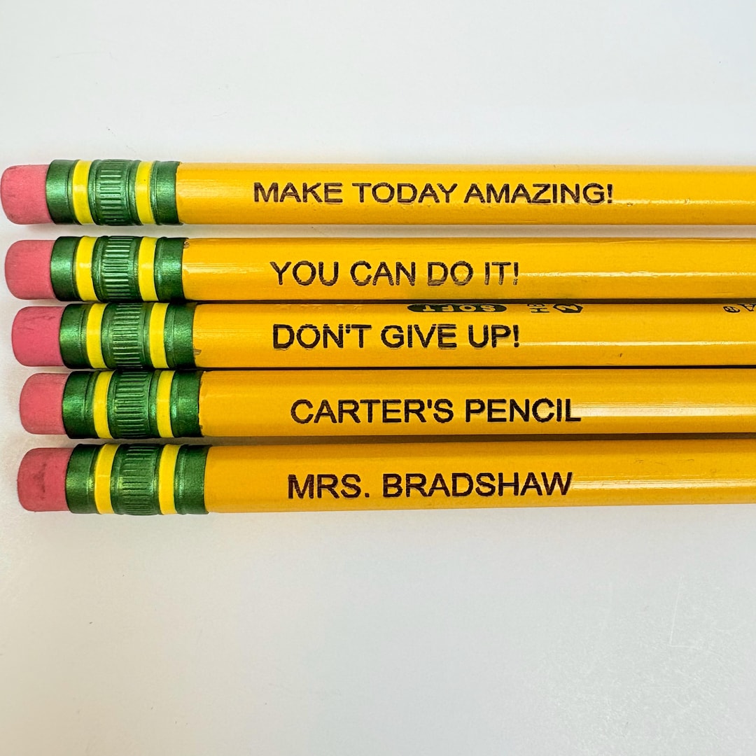 Personalized Ticonderoga #2 Pencils, Back to School Pencils, Engraved ...