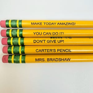 Personalized Ticonderoga #2 Pencils, Back to School Pencils, Engraved Pencils, Teacher Appreciation, Personalized Kids Pencils, Name Pencils