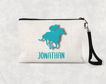 Personalized Horse Make up Bag | Horse Gifts | Zipper Pouch | Gift for Horse Lover | Equestrian Gift | Horse Trainer Gift | Horse Rider Gift