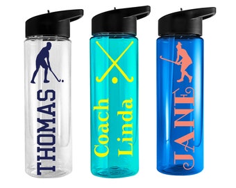 Personalized Field Hockey Water Bottle | 24 oz BPA Free Tritan