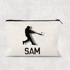 Personalized Baseball Pencil Pouch | Zipper Pouch | Baseball Team Gift | Pencil Case | Back to School | Pencil Pouch | Baseball Pencil Case