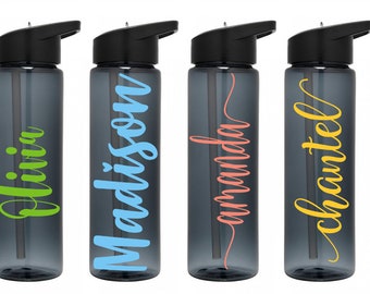 Personalized Water Bottle: Custom Name, BPA Free, 24 oz