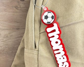 Personalized Soccer Bag Tag | Custom Soccer Tag | Soccer Bag Tag | Soccer Keychain | Sports keychain | Soccer Team Gift | Acrylic Keychain