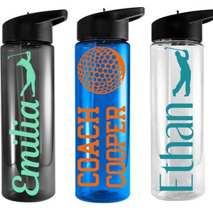 Golf Gifts | Golf water bottle | Personalized Golf  bottle | Gift for Golf Player | Golf Coach Gift | Golf Player Water bottle | Golf Team