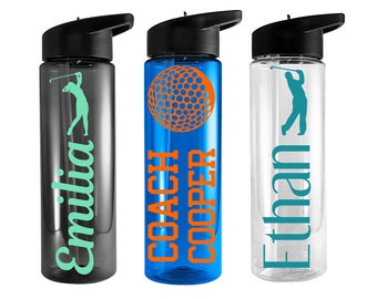 Personalized Golf Water Bottle | 24 oz Tritan Plastic