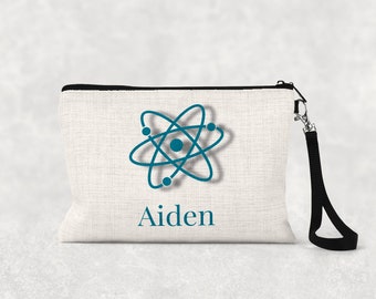 Personalized Scientist  bag | Science Teacher Gift | Science Party Favors | Pencil Case | Back to School | Scientist Gift | Zipper pouch