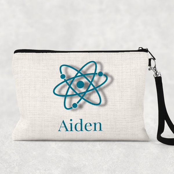 Personalized Scientist  bag | Science Teacher Gift | Science Party Favors | Pencil Case | Back to School | Scientist Gift | Zipper pouch