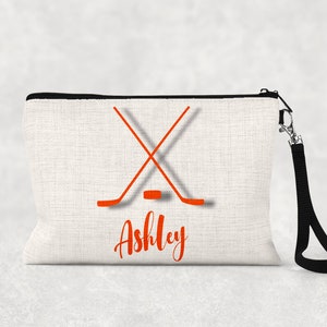 Personalized Ice Hockey pencil case | Zipper Pouch | Ice Hockey Team Gift | Ice Hockey Coach Gift | Back to School | Ice Hockey Bag
