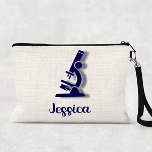 Personalized Scientist makeup bag | Science Teacher Gift |Science Party Favors |Biology Teacher Gift |Chemistry Teacher Gift |Scientist Gift