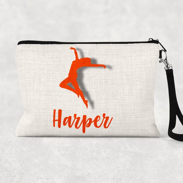 Personalized Dancer Bag | Gift for Dancer | Make up Bag | Zipper Pouch | Dance Team Gifts | Dance Party Favors | Dancer Gift | Dance Teacher