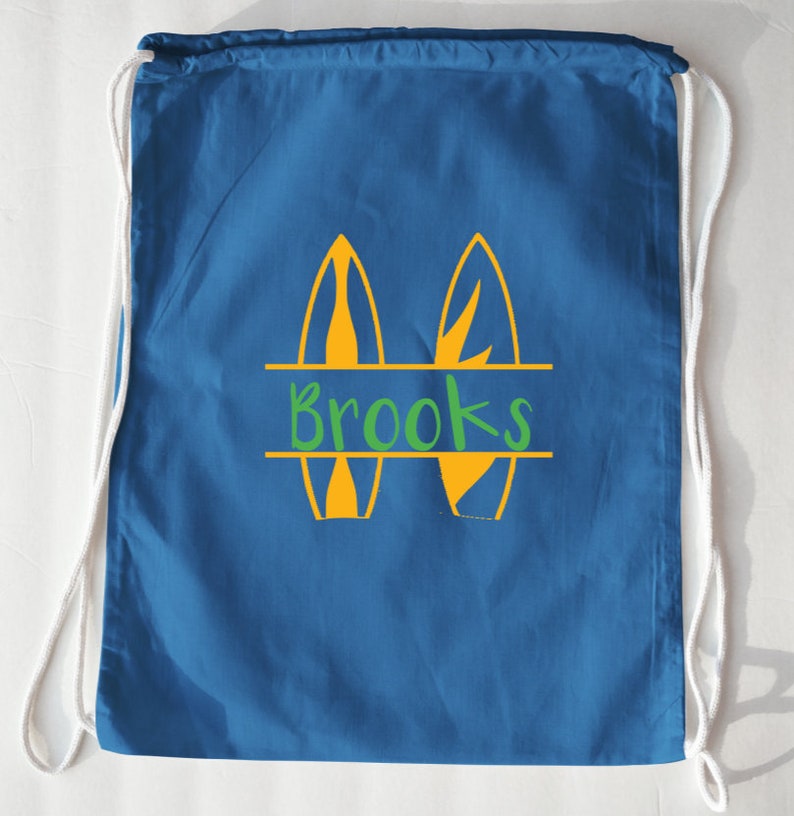 Download Surf Drawstring Bag Kids Beach Bag Swim Bag Beach Bag | Etsy