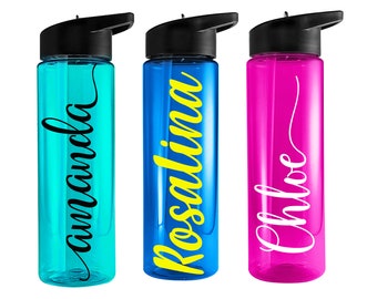 Personalized Water Bottle | Custom Water Bottle | Waterbottle with Name | Teen Gifts | Girls Name Tumbler |Girls Party Favors |24 oz tumbler