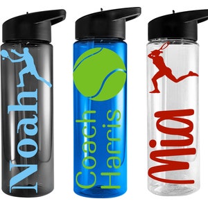 Tennis Gifts | Tennis water bottle | Personalized Tennis bottle | Tennis Team Gift | Tennis Player Gift | Tennis Coach Gift | Tennis Bottle