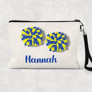 Personalisierte Cheerleader Make-up Tasche: Poms Reißverschluss-Etui